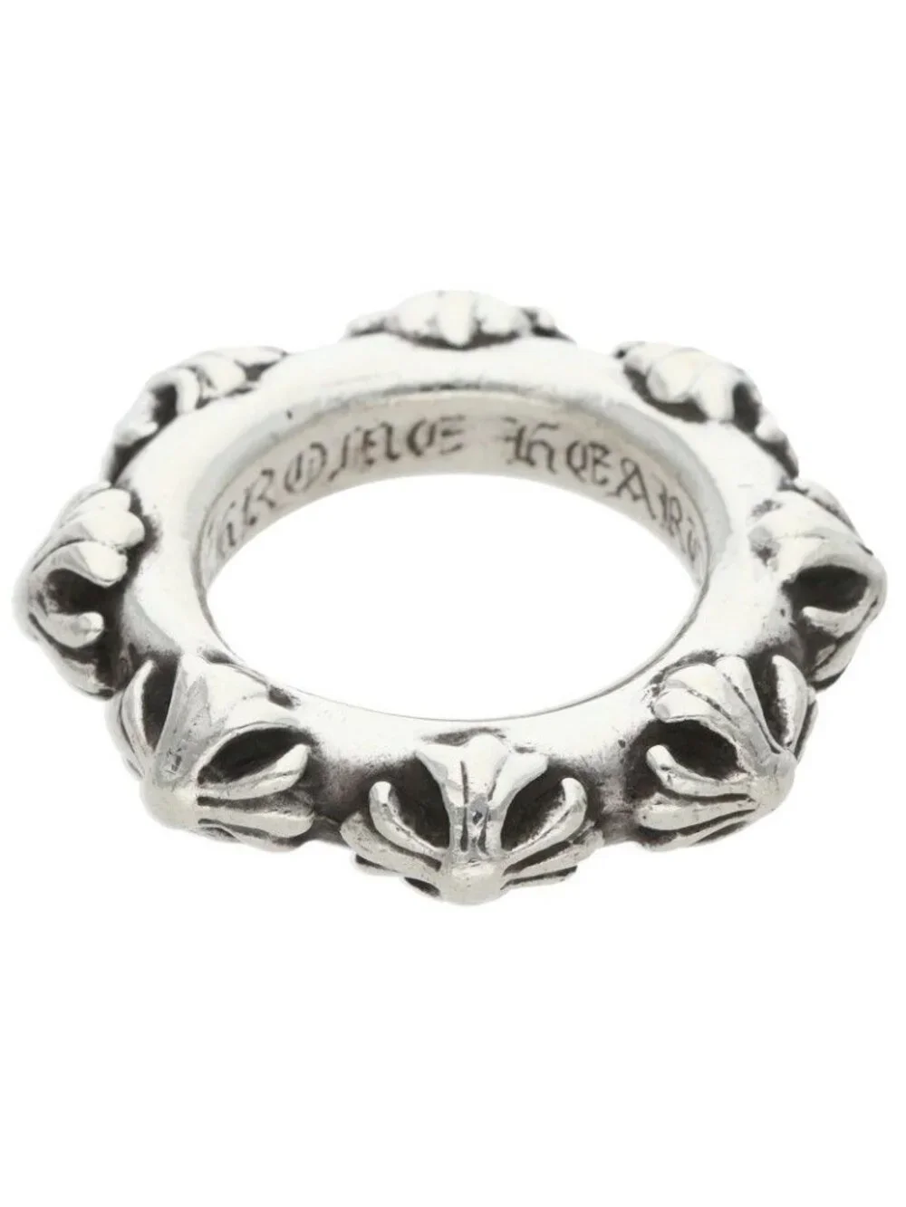 Chrome Hearts Cross Band Silver Ring